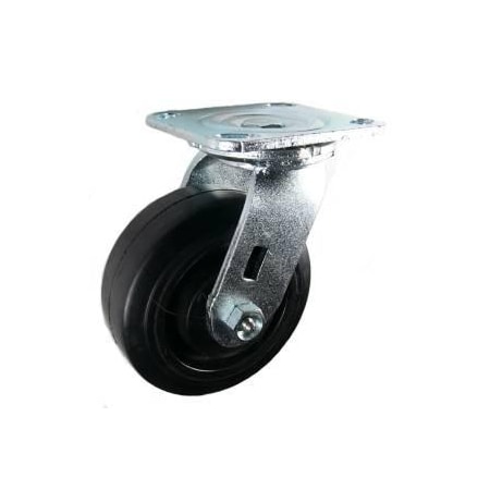 Mapp Caster 5"X2" Rubber on Nylon Wheel Swivel Caster - 450 Lbs Capacity 146RNB520S